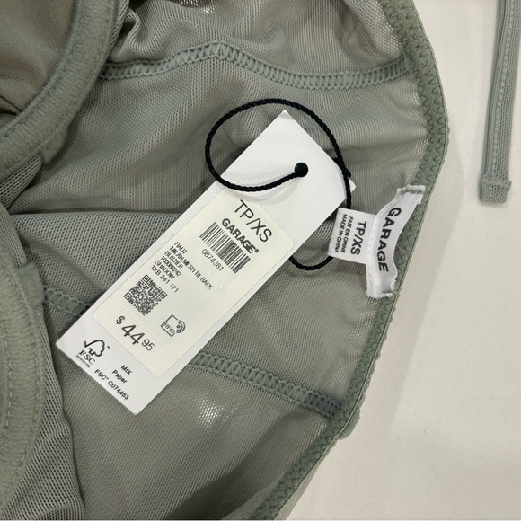 Garage Mesh Tie Back Bustier NWT XS - Picture 3 of 3